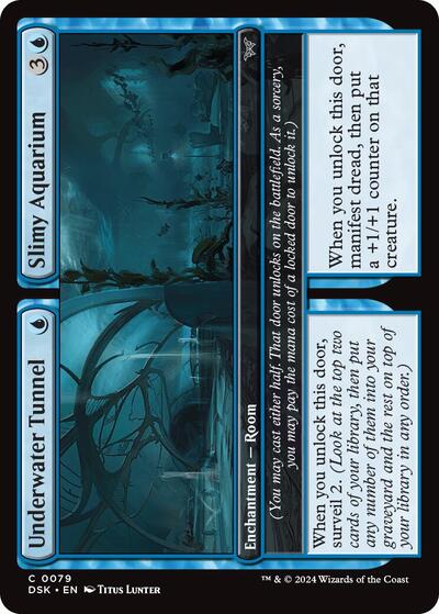 Underwater Tunnel / Slimy Aquarium (Duskmourn: House of Horror) Near Mint