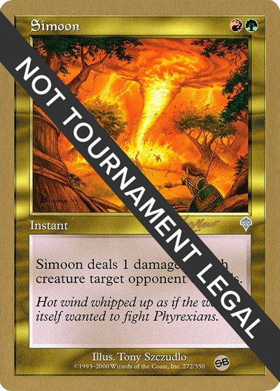 Simoon - 2002 Sim Han How (INV) (SB) (World Championship Decks) Heavy Play