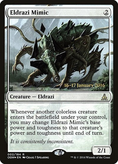 Eldrazi Mimic (Promos: Prerelease Cards) Light Play Foil