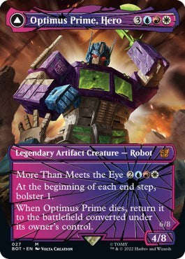 Optimus Prime, Hero (Shattered Glass) (Universes Beyond: Transformers) Near Mint Foil