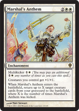 Marshal's Anthem (Worldwake) Near Mint Foil