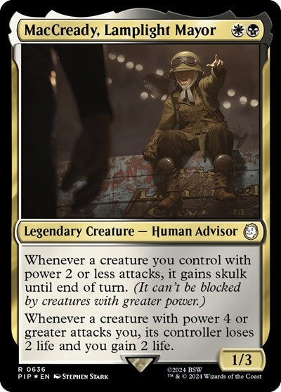 MacCready, Lamplight Mayor (Surge Foil) (Universes Beyond: Fallout) Near Mint Foil