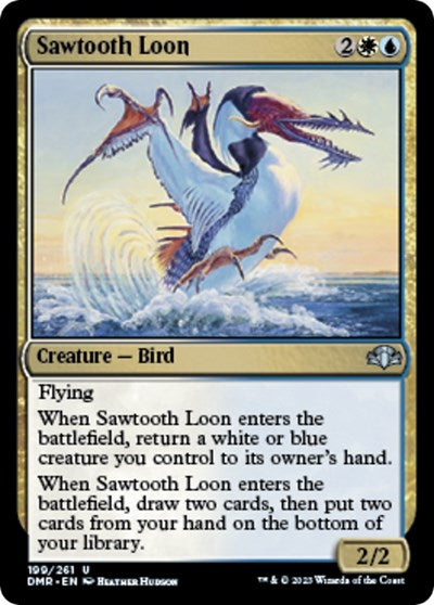 Sawtooth Loon (Dominaria Remastered) Light Play