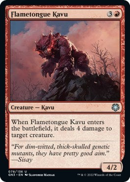 Flametongue Kavu (Magic Game Night: Free-For-All) Near Mint