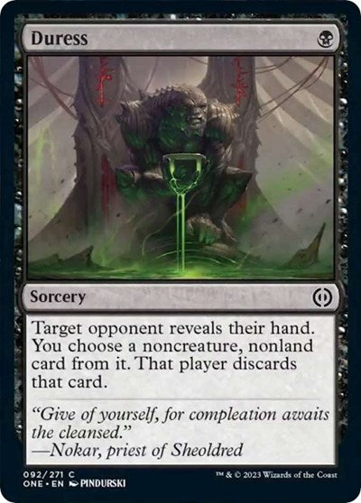 Duress (Phyrexia: All Will Be One) Light Play Foil