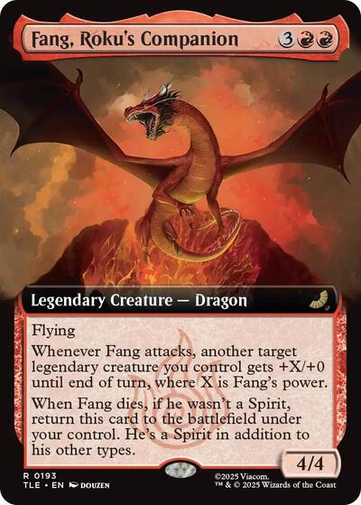 Fang, Roku's Companion (Extended Art) (Avatar: The Last Airbender: Eternal-Legal) Light Play Foil