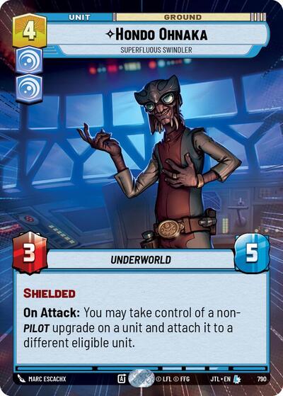 Hondo Ohnaka Superfluous Swindler (Hyperspace Foil) (Jump to Lightspeed) Near Mint Foil