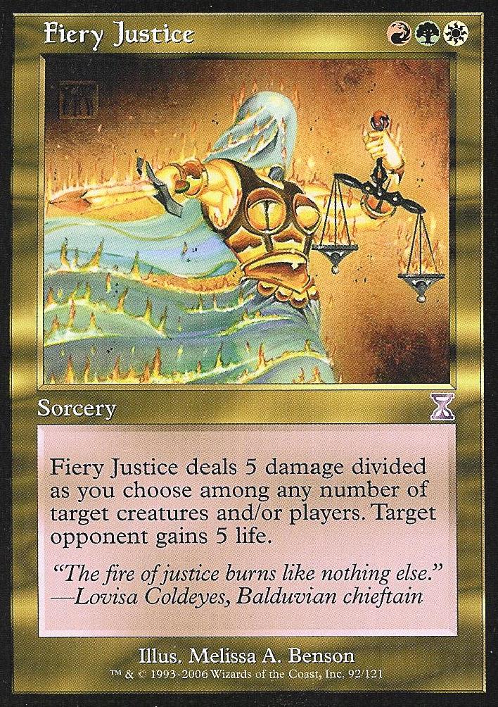 Fiery Justice (Time Spiral Time Shifted) Light Play Foil