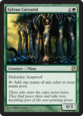 Sylvan Caryatid (Theros) Heavy Play Foil