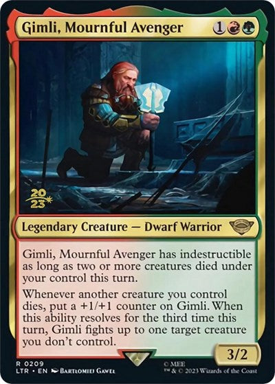 Gimli, Mournful Avenger (Promos: Prerelease Cards) Near Mint Foil