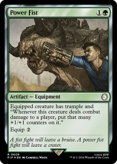 Power Fist (Surge Foil) (Universes Beyond: Fallout) Light Play Foil