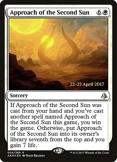 Approach of the Second Sun (Promos: Prerelease Cards) Medium Play Foil