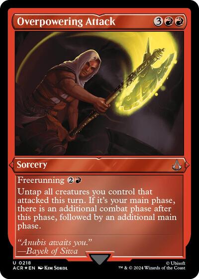 Overpowering Attack (Foil Etched) (Universes Beyond: Assassin's Creed) Near Mint Foil