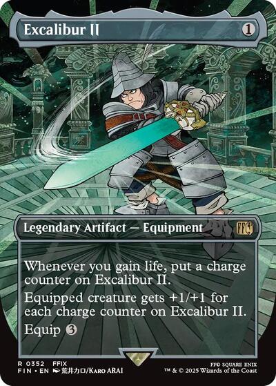 Excalibur II (Borderless) (Universes Beyond: FINAL FANTASY) Light Play Foil