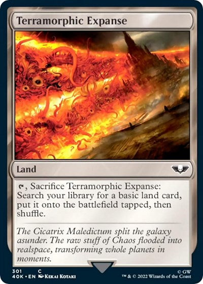 Terramorphic Expanse (Surge Foil) (Universes Beyond: Warhammer 40K) Near Mint Foil