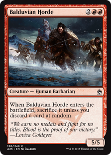 Balduvian Horde (Masters 25) Near Mint Foil