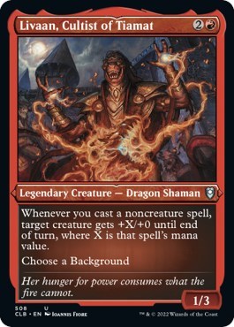 Livaan, Cultist of Tiamat (Etched Foil) (Commander Legends: Battle for Baldur's Gate) Near Mint Foil