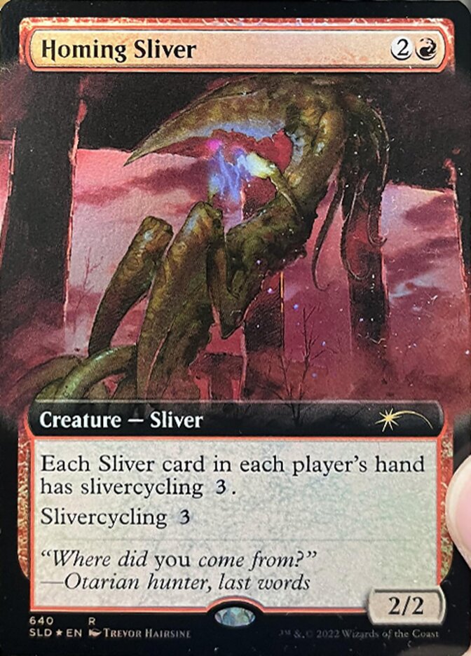 Homing Sliver (Extended Art) (Secret Lair) Light Play Foil