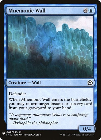 Mnemonic Wall (Mystery Booster) Near Mint