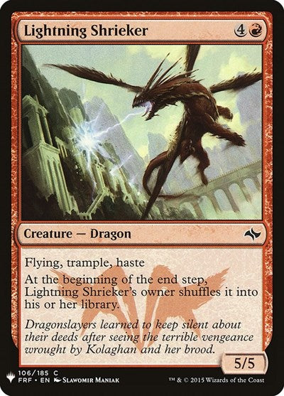 Lightning Shrieker (Mystery Booster) Light Play