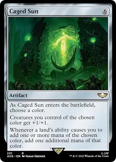 Caged Sun (Surge Foil) (Universes Beyond: Warhammer 40K) Light Play Foil