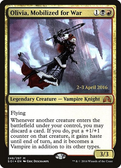 Olivia, Mobilized for War (Promos: Prerelease Cards) Near Mint Foil