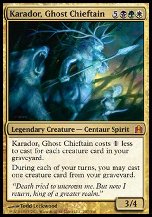 Karador, Ghost Chieftain (Commander) Damaged / Poor