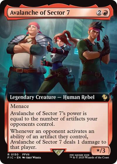 Avalanche of Sector 7 (Extended Art) (Commander: FINAL FANTASY) Near Mint Foil