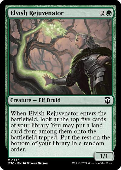Elvish Rejuvenator (Ripple Foil) (Commander: Modern Horizons 3) Near Mint Foil