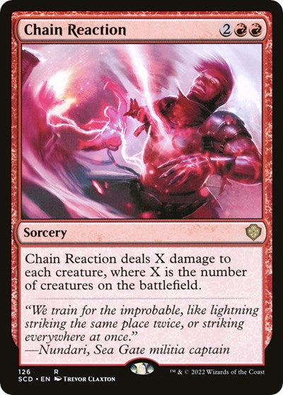 Chain Reaction (Commander 2022 Starter Decks) Light Play