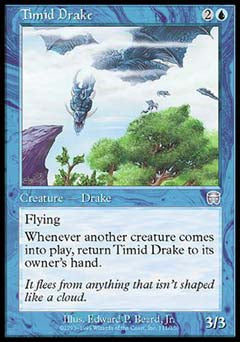Timid Drake (Mercadian Masques) Near Mint Foil