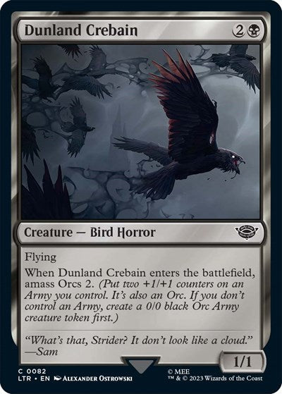 Dunland Crebain (Universes Beyond: The Lord of the Rings: Tales of Middle-earth) Medium Play Foil