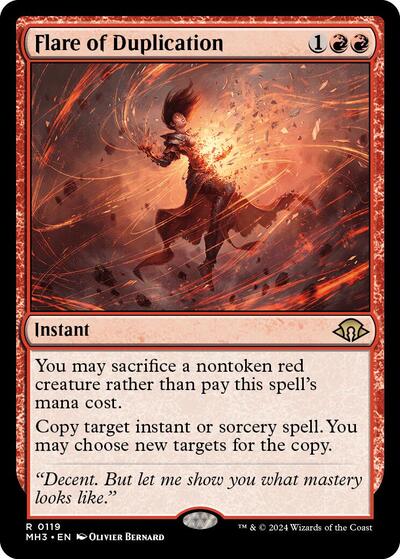 Flare of Duplication (Modern Horizons 3) Damaged / Poor