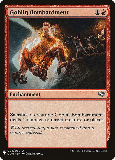 Goblin Bombardment (Mystery Booster) Medium Play