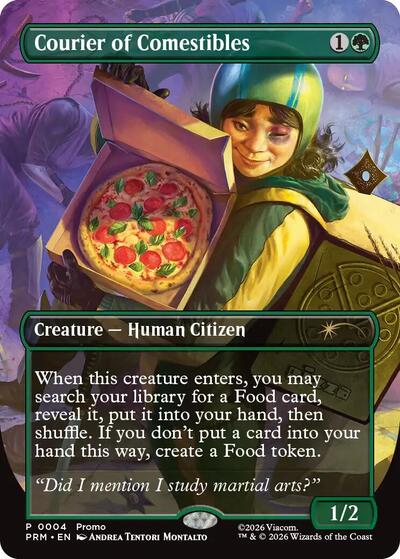 Courier of Comestibles (Borderless) (Promos: Unique and Miscellaneous) Near Mint Foil
