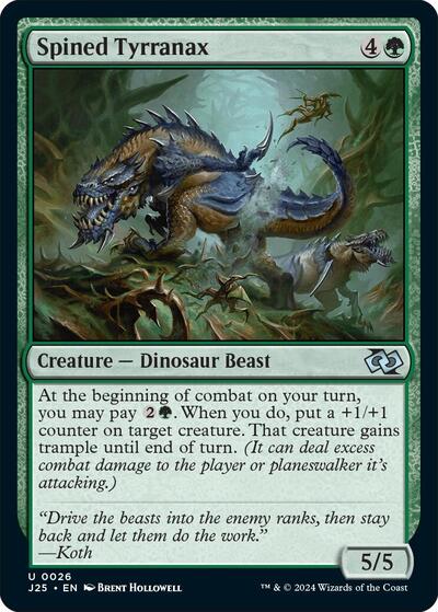 Spined Tyrranax (Foundations Jumpstart) Light Play