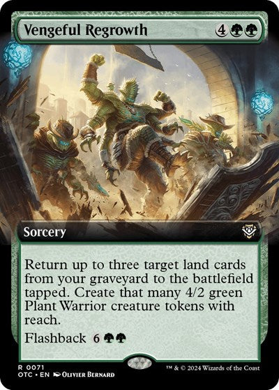 Vengeful Regrowth (Extended Art) (Commander: Outlaws of Thunder Junction) Light Play