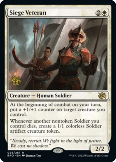 Siege Veteran (Promos: Prerelease Cards) Light Play Foil