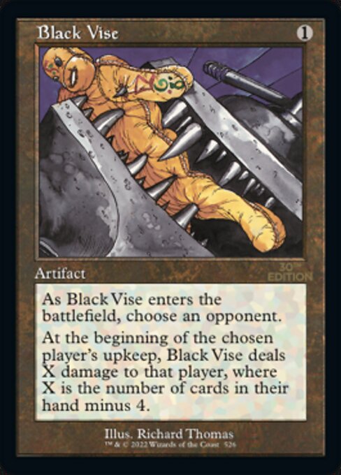 Black Vise (Retro Frame) (30th Anniversary Edition) Near Mint