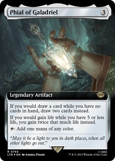 Phial of Galadriel (Extended Art) (Surge Foil) (Universes Beyond: The Lord of the Rings: Tales of Middle-earth) Near Mint Foil