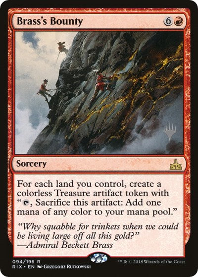 Brass's Bounty (Promo Pack: Strixhaven) Light Play Foil
