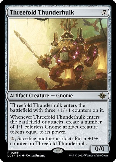 Threefold Thunderhulk (The Lost Caverns of Ixalan) Near Mint Foil