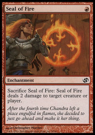 Seal of Fire (Duel Decks: Jace vs Chandra) Medium Play
