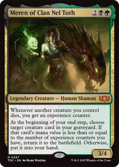 Meren of Clan Nel Toth (Commander: Tarkir: Dragonstorm) Light Play