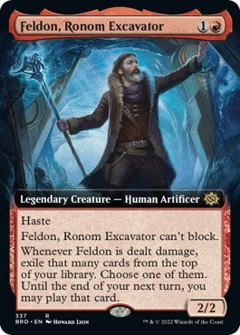 Feldon, Ronom Excavator (Extended Art) (The Brothers' War) Near Mint Foil