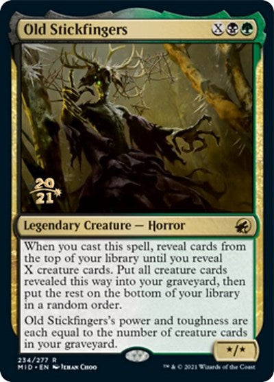 Old Stickfingers (Promos: Prerelease Cards) Light Play Foil