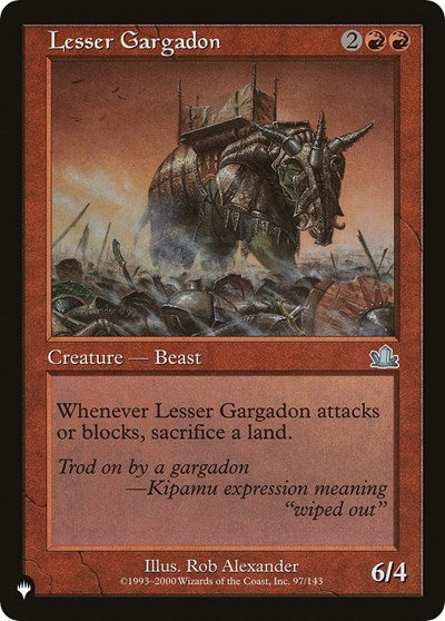 Lesser Gargadon (The List) Light Play