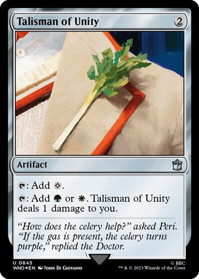 Talisman of Unity (Surge Foil) (Universes Beyond: Doctor Who) Near Mint Foil