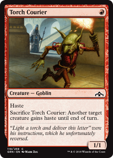 Torch Courier (Guilds of Ravnica) Medium Play Foil