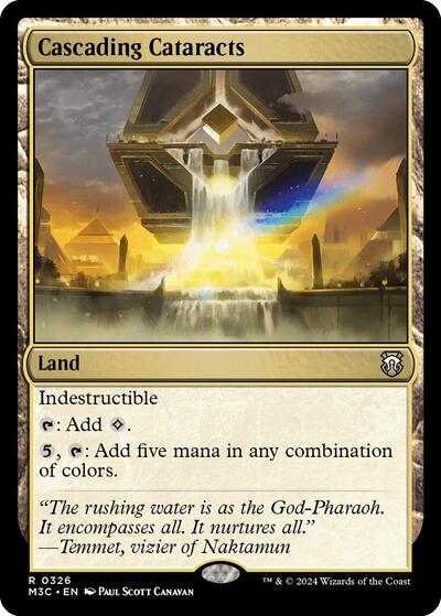 Cascading Cataracts (Ripple Foil) (Commander: Modern Horizons 3) Light Play Foil